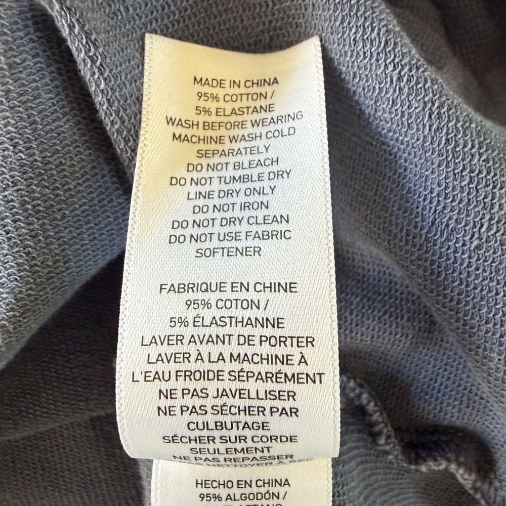 Rhone Bolinas Henley Hoodie Mens‎ Medium Blue Garment Dye Pullover 100596 - Picture 6 of 9
